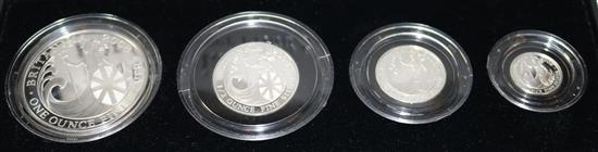 A silver Britannia set, 2008